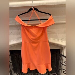 Gianni Bini Vibrant Orange Strapless Dress